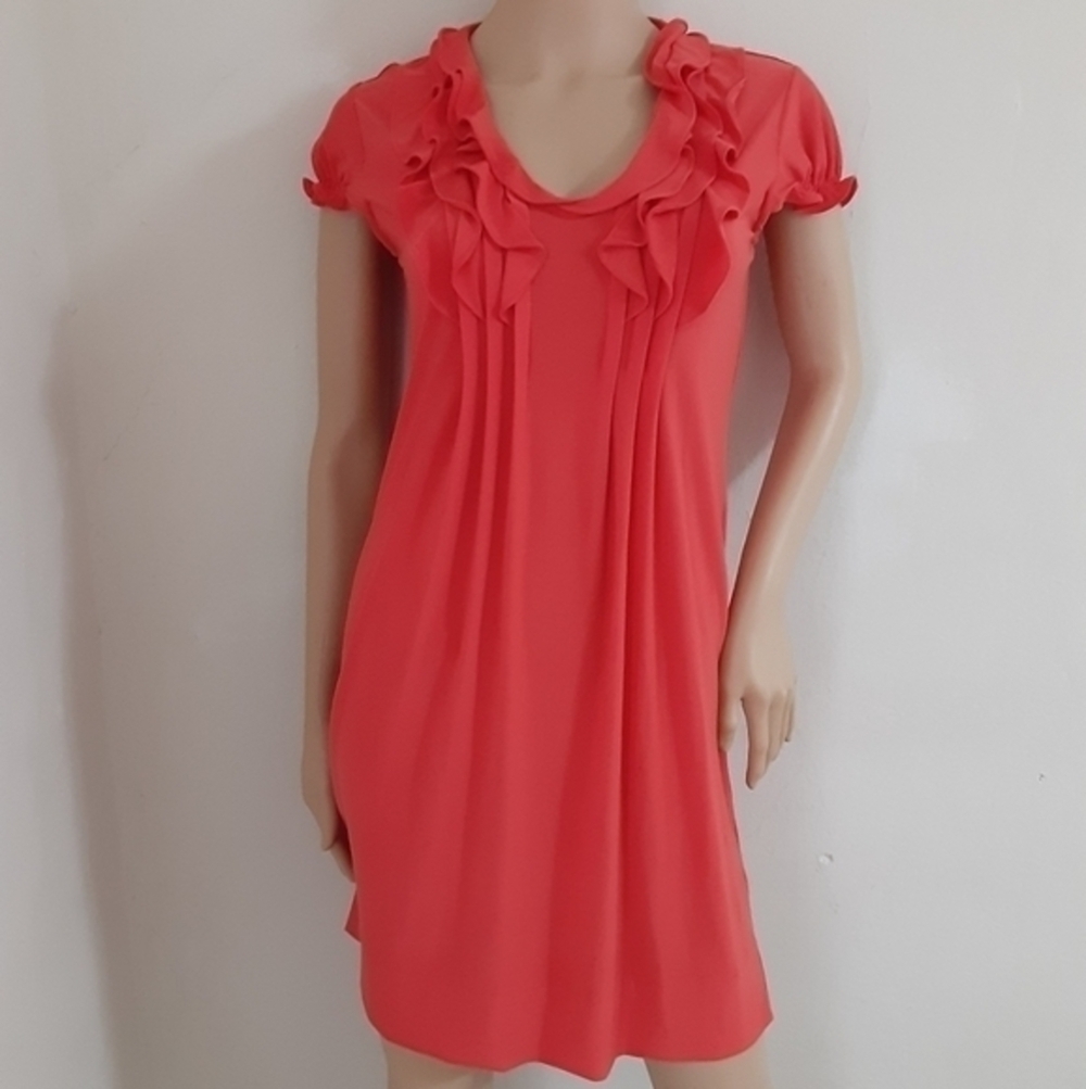 Just taylor orange stretch dress size 2